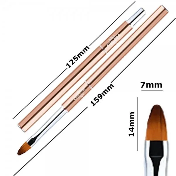 Designer Modellage Gel Pinsel oval #8 Nageldesign Nägel Nail